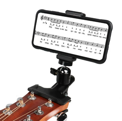 Guitar-Mount Phone Holder