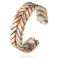 Adjustable Tricolor Pure Copper Ring