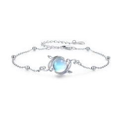 925 Sterling Silver Moonstone Vine Bracelet
