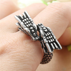 Titanium Heritage Dragon Ring