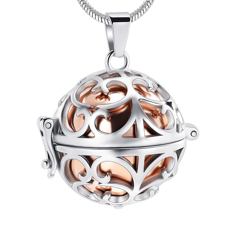 Rose Gold Memorial Urn Necklace