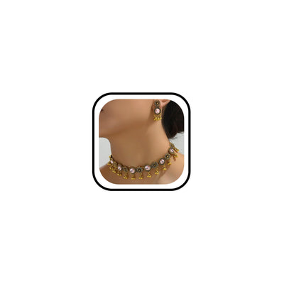 Bollywood Bliss Bridal Jewelry Set with Maang Tikka