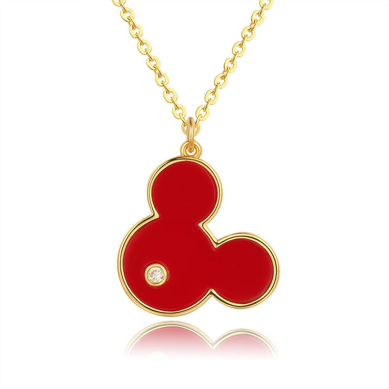 18K Gold-Plated Mouse Charm Necklace