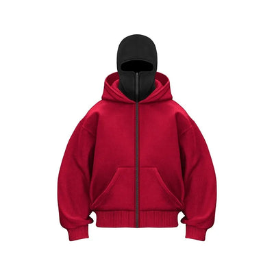 Fleece-lined Double Hooded Sweater